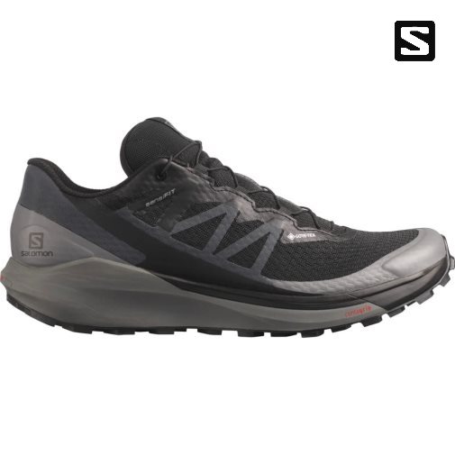 Salomon Sense Ride 4 GTX Invisible Fit Trailove Bezecke Tenisky Panske Čierne | SK 2MICLH